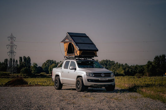 Gritt_outdoors takes his ESCAPADE Horizon rooftop tent overlanding through the ALPS