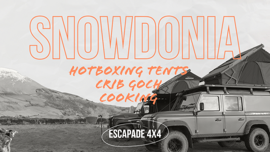 ESCAPADE EXPLORES SNOWDONIA: Winter Camping, Crib Goch and Roof Tent Heating